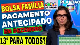 CALENDÁRIO DE PAGAMENTO MÊS DE DEZEMBRO ANTECIPADO ABONO NATALINO E DÉCIMO TERCEIRO NO AUXÍLIO BRASI [upl. by Ellenej353]