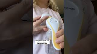 How to use your Medela Harmony hand pump medela shorts [upl. by Dorlisa]