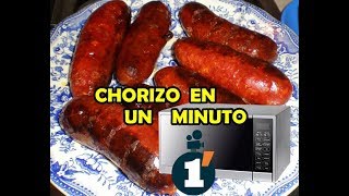 Chorizo cocinado en un minuto [upl. by Nolyarb]