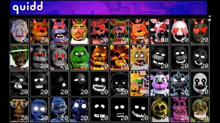 Ultra Custom Night 166  CHARACTER MECHANIC WALKTHROUGHS  Quidd [upl. by Alaekim]