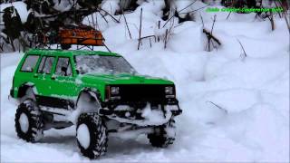 Scale Run 110 1992 Jeep Cherokee Crawler SCX10 RC4WD Scale Crawler Cooperation Ruhr [upl. by Lehcsreh]