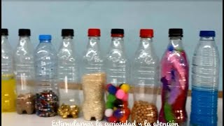 Botellas Sensoriales creadas por los alumnos de la escuela infantil en Fuenlabrada Khalil Gibran [upl. by Ploss]