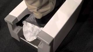 BB Product Usage Video How to load and use the Bootie Butler Automatic Shoe Cover Dispenser [upl. by Atalanta967]