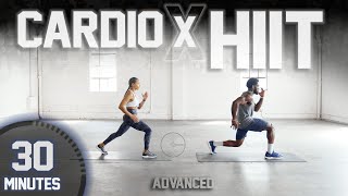 30 Minute Full Body CARDIO HIIT Workout ADVANCED  LOW IMPACT [upl. by Pleione]