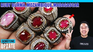 GEMSTONES UPDATE 08082024  RED RUBY MYANMAR BURMA MOZAMBIQUE MADAGASCAR MONGHSU RED PIGEON BLOOD [upl. by Anihsit]