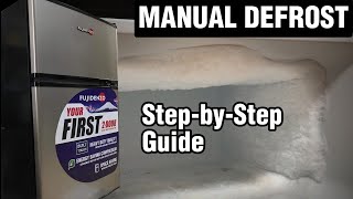 2 Door Mini Refrigerator  Manual Defrost amp Cleaning [upl. by Frederique]