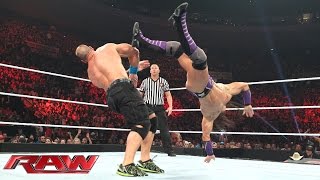 John Cena vs Neville – United States Championship Match Raw May 11 2015 [upl. by Gunner]