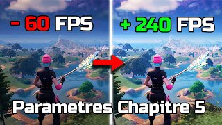 Les MEILLEURS PARAMÈTRES sur FORTNITE CHAPITRE 5 Fps mouvements couleurs [upl. by Kcinom342]