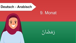 Der Islamische Mondkalender Hijri  12 Monate der Islamischen Kalender  Arabisch für Anfänger [upl. by Inajar]