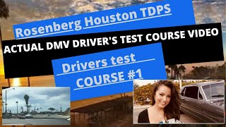 ACTUAL TEST ROUTE Rosenberg DPS Houston Drivers Test Route 1 Behind The Wheel License DMV TDPS [upl. by Lowenstein495]