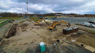 Copley High School Stadium Renovation Project  Establishing the Building Pad [upl. by Huey]