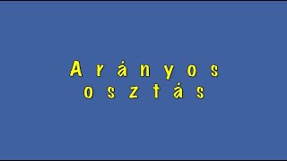 Arányos osztás [upl. by Keon598]