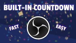 How to Add a Countdown Timer Using OBS  NO DOWNLOAD [upl. by Primaveria]