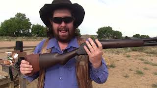 1887 Lever Shotgun Schofield and 1873 Winchester  Dead Eye  The future of cowboy action shooting [upl. by Shaun234]