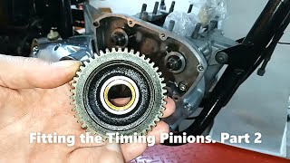 Triumph Trident T160 Rebuild Part 51 Fitting the Timing Pinions Part 2 [upl. by Rowland967]