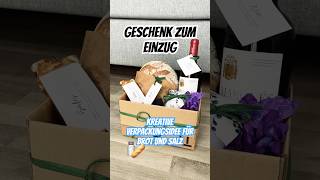 🏠 Verpackungsidee Brot und Salz  Geschenk zum Einzug geschenkidee umzug diy shorts [upl. by Oicnanev811]