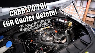 30 TDI EGR Cooler Delete Install  CNRB Darkside EGR Delete [upl. by Ritch]