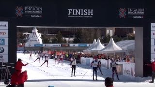 Livestream finish 42km Schanf – 48 Engadin Skimarathon [upl. by Halsey894]