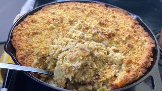 Grandmas Secret to the BEST Cornbread Dressing SOUTHERN CORNBREAD Dressing Recipe ❤️ [upl. by Tallula6]