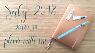 Plan With Me  July 2018 [upl. by Holt]