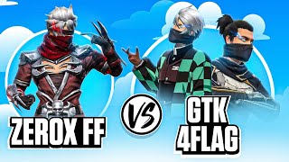 Zerox FF📲 Vs ​⁠4FLAG Gamer📲 amp GTK Gaming🖥️ The Final Fight🔥 [upl. by Barvick]