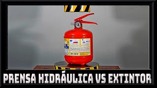 HOY VAMOS A VER LA PRENSA HIDRÁULICA VS UN EXTINTOR MIRÁ [upl. by Gaskill]