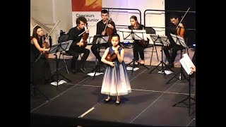 Natsuho Murata played Vivaldi Winter in the 1stin round of Tibor Junior concours August 30th 2022 [upl. by Dugan543]