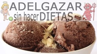 HELADO DE CHOCOLATE SALUDABLE  ADELGAZAR SIN HACER DIETAS [upl. by Attenyt]