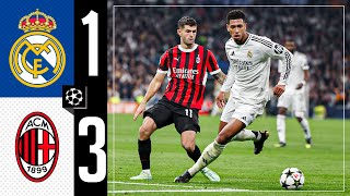 HIGHLIGHTS  Real Madrid 13 AC Milan  Champions League 202425 [upl. by Addiel161]