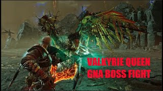 GOD OF WAR RAGNAROK VALKYRIE QUEEN GNA BOSS FIGHT [upl. by Pearson]