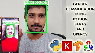 Gender Detection using CNN Python Keras OpenCV  Detect gender amp faces on realtime video streams [upl. by Ylrebmit]