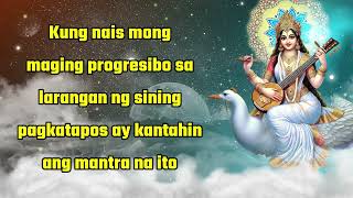 Kung nais mong maging progresibo sa larangan ng sining pagkatapos ay kantahin itong saraswati mantra [upl. by Lasiaf]