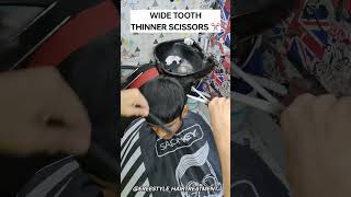 How to use Wide Tooth Thinner Scissors [upl. by Merritt]