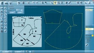 Как с помощью программы Redcafe снять выкройку с технического рисунка модели [upl. by Cathrin]