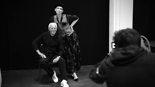 Valentina Sampaio amp Giorgio Armani behind the scenes Harpers Bazaar España nov 2020 [upl. by Brenk972]