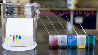 Experimentos de Química  IDENTIFICAÇÃO DAS CORES DE CORANTES ALIMENTÍCIOS [upl. by Zetrac]