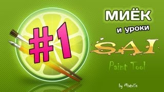 Миёк и Уроки SAI Paint Tool 01  Первые шаги [upl. by Giverin]