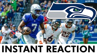 INSTANT REACTION Seahawks vs Broncos NFL Week 1 Kenneth Walker II amp George Fant Injury News [upl. by Puett599]