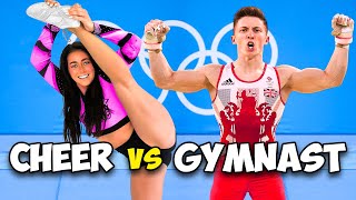 OLYMPIC GYMNAST vs CHEERLEADER Who Will Win [upl. by Sitoel]