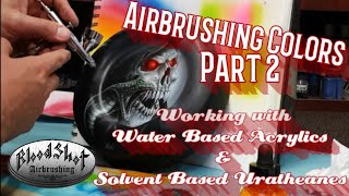 Airbrushing Tips for Beginners 65 Adding Colors and mixing paint types Instructional Video Part 2 [upl. by Flavia708]