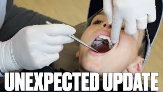 UNEXPECTED BRACES UPDATE AT THE ORTHODONTIST  NEW BRACES SURPRISE AT ROUTINE CHECKUP  FIRST BRACES [upl. by Dlonyar]