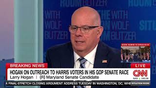 Governor Larry Hogan Joins the Situation Room with Wolf Blitzer  October 29 2024 [upl. by Annoda]