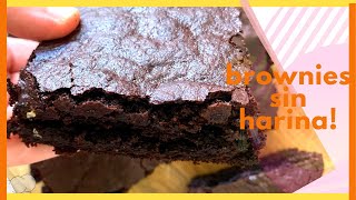 Como hacer BROWNIES Sin Harina RECETA [upl. by Atteuqihc]