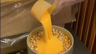 How movie theaters make popcorn Full video 🍿howitsmade cinema theater movies [upl. by Persas304]