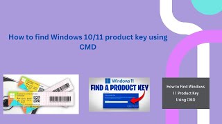 How to find Windows 1011 product key using CMD I Malayalam I activated windows product key [upl. by Irab]