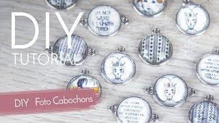 Foto Cabochons designen  DIY Anleitung [upl. by Naharba163]