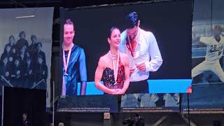 Skate Canada Vancouver  Pair Medal Ceremony October 28 2023 [upl. by Hakon988]