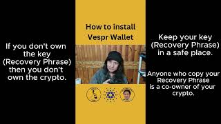 Vespr Wallet Tutorial 1 [upl. by Sucam]