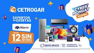 Cybermonday en Cetrogar del 04 al 06 de Noviembre aprovechá las mejores ofertas con Bco Macro [upl. by Cozmo]