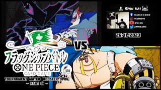 One Piece Card Game Tournament Match Booster OP06 Part 01  Gecko Moria vs Queen [upl. by Hcurob]